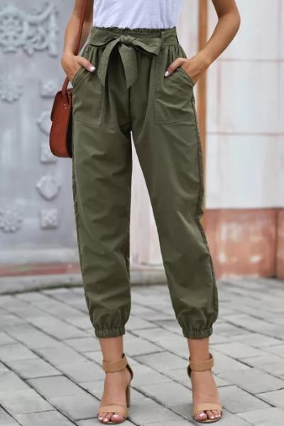 Belted Frock-Style Pants - Walmart.com