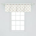 thumbnail image 2 of Ambesonne Love Theme Valance Pack of 2, Amour Love Arrow Pattern, 54"X18", Earth Yellow White Peach, 2 of 2