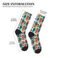 thumbnail image 3 of Pofeuu Colorful Hawaii Palms Print Crew Socks, Adult Running Hiking Socks for Youth and Adult, 3 of 7