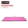 thumbnail image 5 of CAP Barbell All Purpose Folding Exercise Training & Gymnastics Balance Mat 10' x 4' x 3" Thick, Pink, 5 of 8