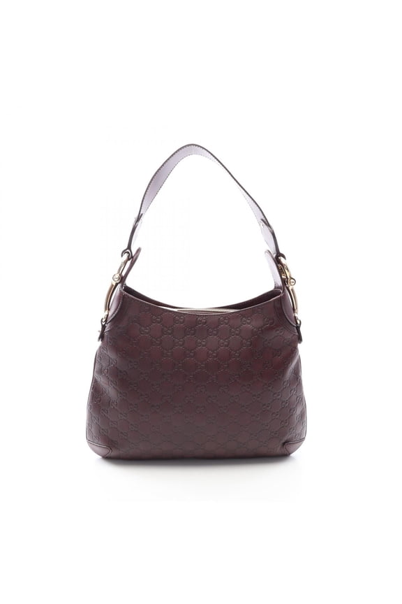Pre-Owned Gucci GUCCI Horsebit Guccissima Shoulder Bag Handbag Leather Women's Brown 145826