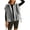 Grey, variant on Women's Fuzzy Fleece Vest Oversized Sleeveless Sherpa Jacket Warm Button Down Gilet Outerwear with Pockets