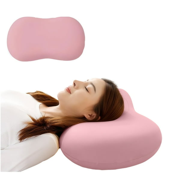 Contour Memory Foam Pillow for Sleeping – Ergonomic Cervical Neck Support Pillow, Orthopedic Bed Pillow for Side & Back Sleepers, Pain Relief with Washable Cover