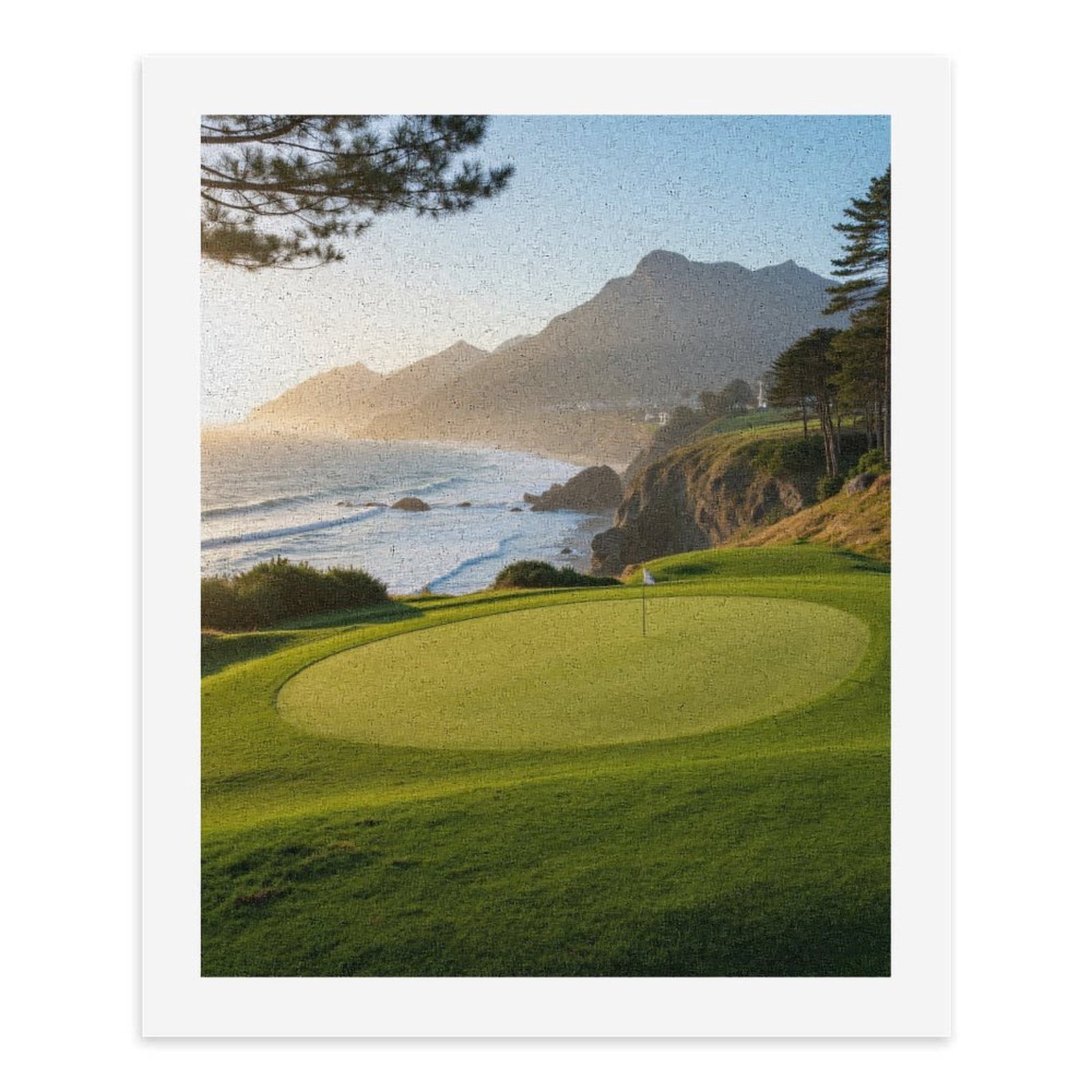 Paint By Numbers Kit for Adults Beginner - DIY Sunset Coastal Golf Course Beauty Canvas Painting Kits for Adults, Frameless Paint By Number for Adults for Home Wall Decor 16x20 Inch