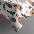 thumbnail image 5 of Halloween Pumpkins Ghosts Bats and Cupcakes Square Tablecloth,Waterproof Square Table Cover,Wipeable Spillproof Washable Table Cover for Home Kitchen Party Decor 60"x60"(152x152cm), 5 of 6