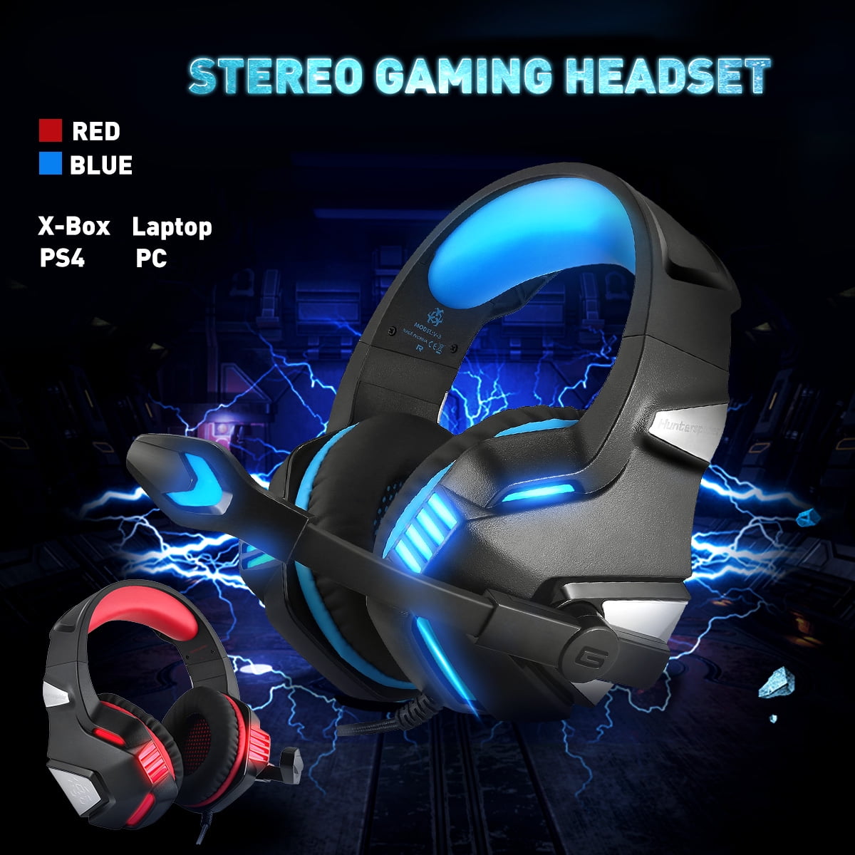 Hunterspider Gaming Headset with Mic 
