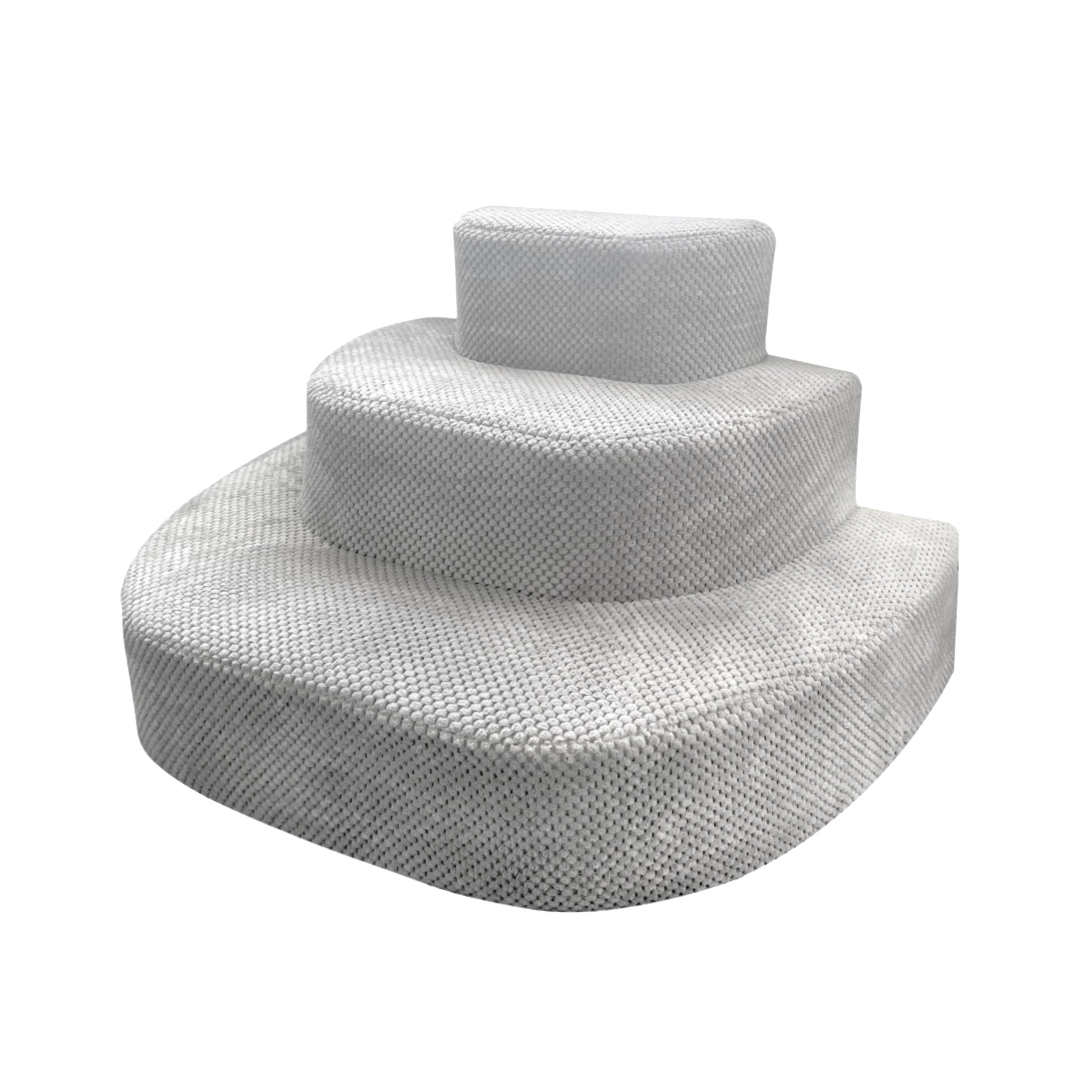 Rounuo Dog Stairs for Small and Large Dogs Safer Semicircle, 15.7" High