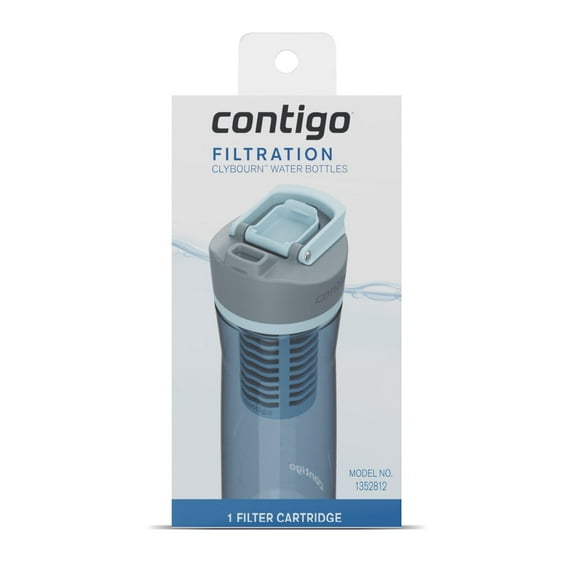 Contigo Clybourn FreeFlow Filter Water Bottle Replacement Filter, 1 Count