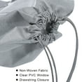 thumbnail image 4 of Uxcell 17.7 Inch Non-Woven Fabric Handbag Dust Cover Drawstring Bag for Handbags Purses Gray 10 Pack, 4 of 5