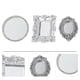 thumbnail image 4 of KAKOWELY 3 mini espejos clásicos para decoración de casas, modelos de microescenas, 4 of 4