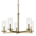 thumbnail image 6 of 43999NBR Kichler Lighting Crosby - 5 light Medium Chandelier - with Contemporary Inspirations - 22.25 inches tall by 26.25 inches wide-Natural Brass, 6 of 6
