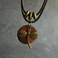 thumbnail image 2 of Collier Pendentif en Bois Marron pour Femmes, 2 of 5