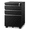 Black, variant on Accreate Home Office Metal Filing Cabinet, 3-Drawer Mobile Organizer with Lock and Casters, Holds Letter/A4/Legal Size, Fully Assembled
