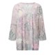 thumbnail image 2 of Gibobby Camiseta Powerblend con Cuello en V Camiseta informal con cuello en V y encaje con estampado vintage para mujer(Rosa,CH), 2 of 3