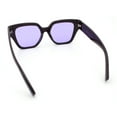 thumbnail image 7 of Womens Classy Thick Temple Plastic Horned Cat Eye Fashion Sunglasses Brown - Purple, 7 of 7