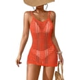thumbnail image 1 of Diconna Robe de Plage Crochet Sans Manches à Bretelles Spaghetti Ajourée Mini Robe de Maillot de Bain, 1 of 4