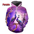 thumbnail image 3 of Sudadera con capucha hermosa de pavo real para hombre, suéteres para hombre, sudaderas con capucha con estampado 3D de animales del zoológico Maurya, ropa para mujer, moda Harajuku, sudadera con capuc, 3 of 5
