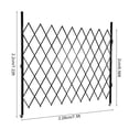 thumbnail image 2 of Single Folding Security Gate, 7.22' H x 7.5' W Folding Door Gate, Iron&Aluminum Alloy Accordion Security Gate, Flexible Expanding Security Gate, 180° Rolling Barricade Gate, 2 of 14