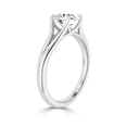 5 carat lab grown diamond ring Round cut engagement wedding