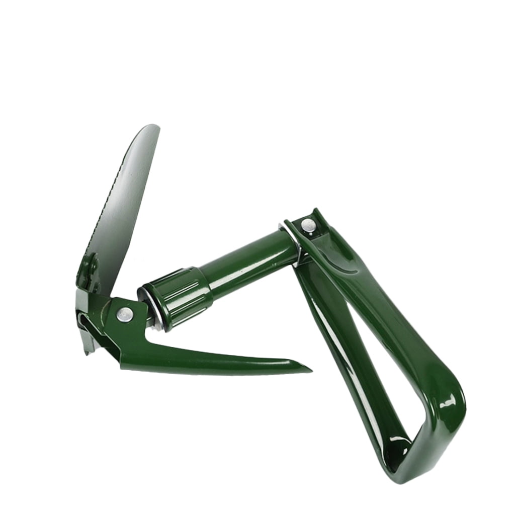 Luxshiny Outdoor Military Shovel with Folding Handle for Camping Gardening and Hiking Use - Thumbnail 3