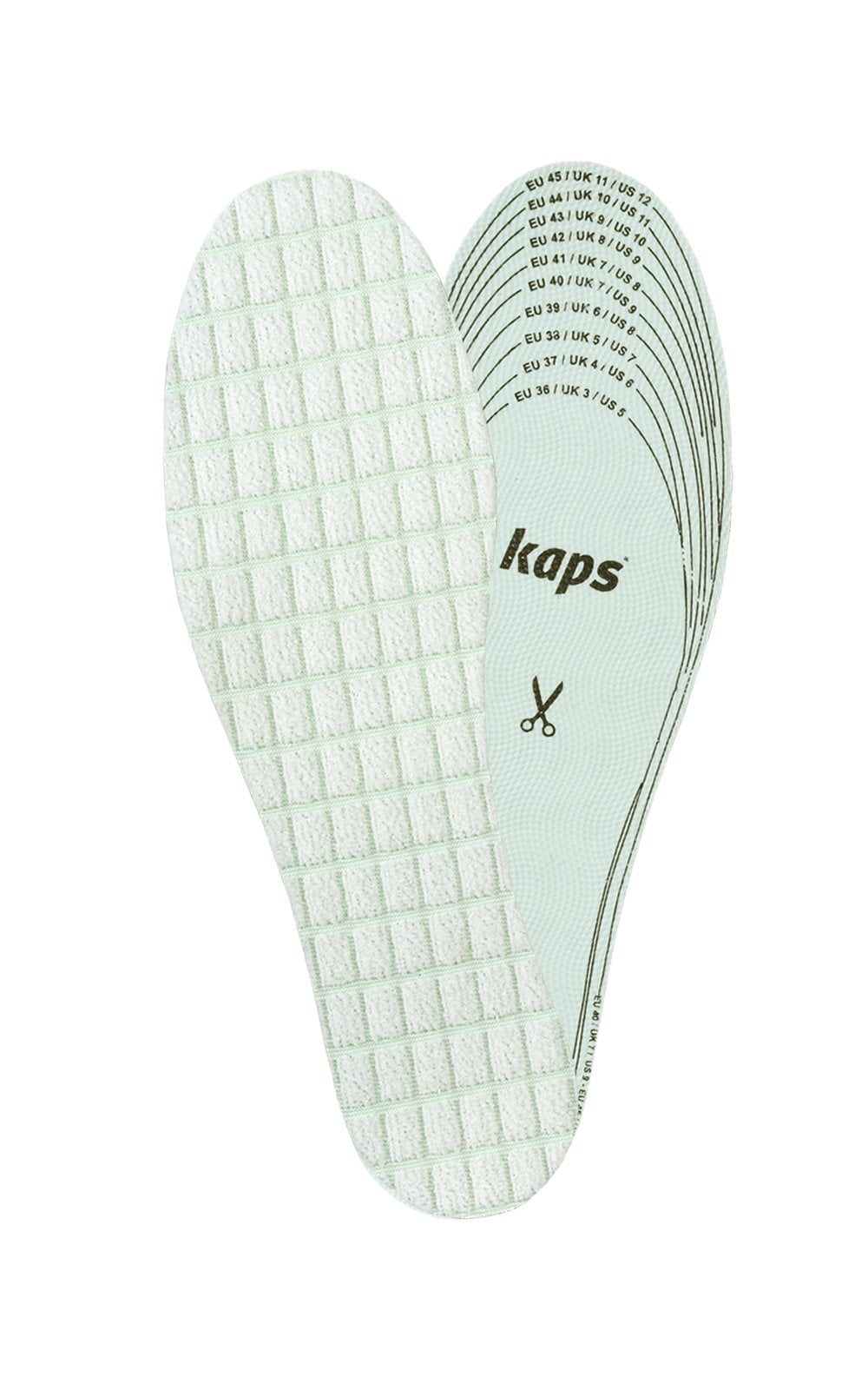 Alum and Charcoal Kaps Antifungal Insoles with Bamboo Shoe Insoles Men Women 