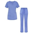 thumbnail image 1 of Adar Uniforms Women's Scrub Set - Enhanced V-Neck Top/Multi Pocket Pants, 1 of 7