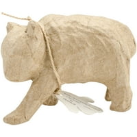 Paper-Mache Figurine 4.5"-Bear