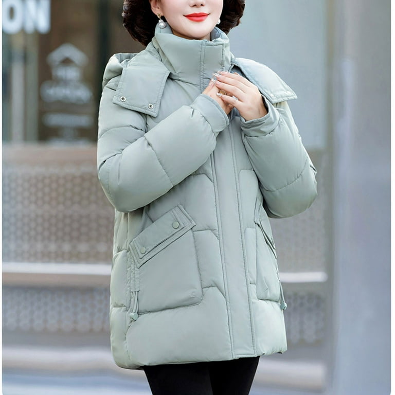 Fashion Plus Size Hooded Coats for Womens Winter Warm Casual Loose