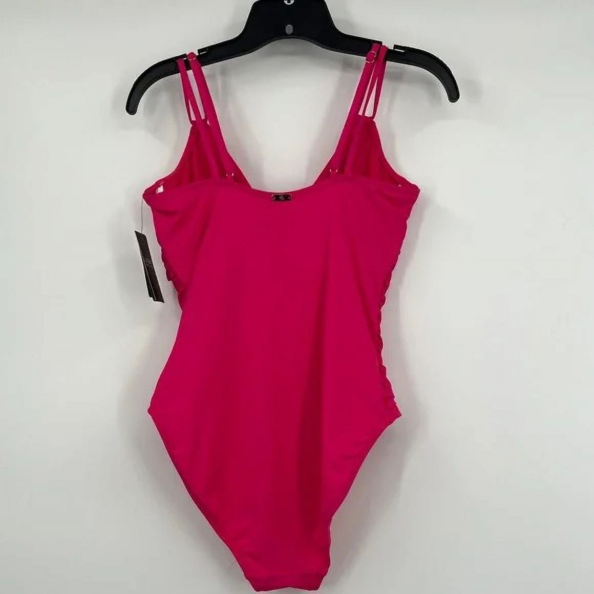 Ralph Lauren Hot Pink Double Strap Tummy Control Swimsuit