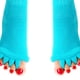 thumbnail image 2 of Toystoory 1 Pair 5 Toe Socks Overlapping Color Comfortable Breathable Dressing Solid Separation Relaxing Hosiery Type3 NO3 Toystoory FS11800-06, 2 of 6