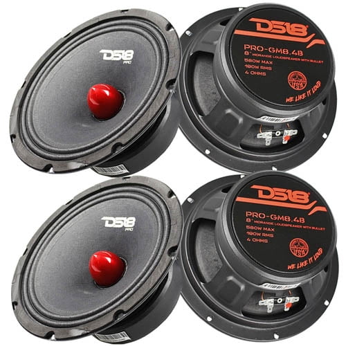 DS18 8" inch Midrange Loudspeaker 580 Watt Max Bullet 4 Ohm ProGM8.4B