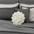 thumbnail image 5 of JWH 3D Small Round Decorative Peony Shape Throw Pillows with Insert 14 inch Cream, 5 of 11