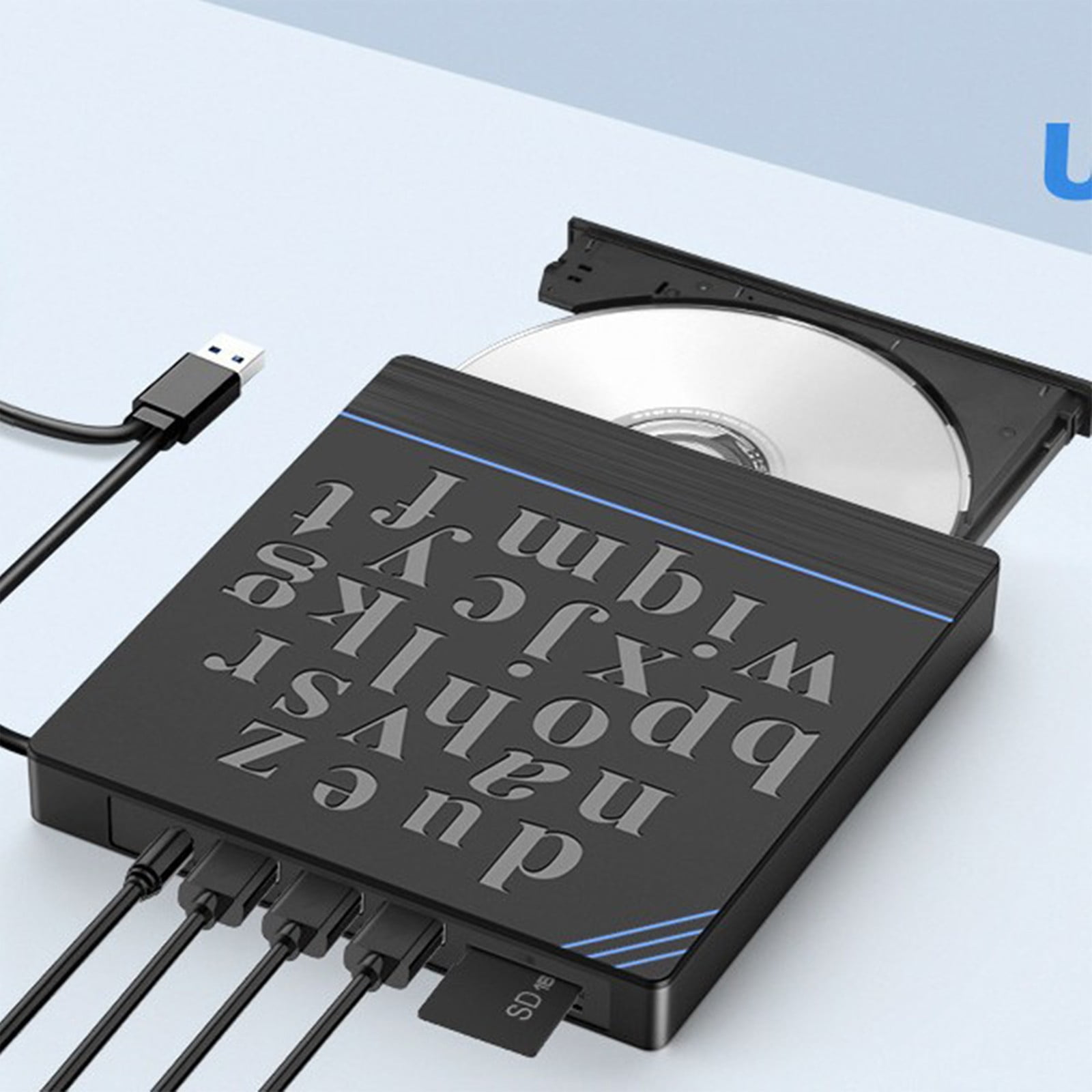 External Disc Drive Disc Burners External Drive with Quick Load for Travel Computer Need Quality Burning