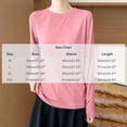 thumbnail image 3 of BRELIL Women's Fall Long Sleeve Pullover Tops Casual Loose Round Neck Sweatshirt Solid Basic Tee for Winter, Pink M, 3 of 5