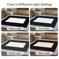 thumbnail image 7 of ODIKA 9'x12' Washable Area Rug Alfombras Minimalist Field Bordered Frame Outline Para Habitacion for Great Room, Indoor Concept, Large Living Low Pile, Flatwoven, 7 of 7