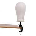 thumbnail image 2 of 21-23" Size Professional Mannequin Canvas Head Wig Display with Table Clamp Stand 22", 2 of 7