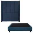 thumbnail image 1 of Box Base Cama Individual + Cabecera Nizza Azul, 1 of 7