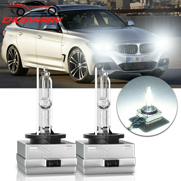 Front Hid Headlight Bulbs for Bmw 5-Series 2008-2017 Low High Beam Set 2