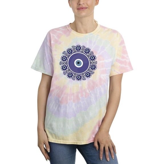 Greek Evil Eye. Tie Dye Spiral Women -Image by Shutterstock, Female x-Large