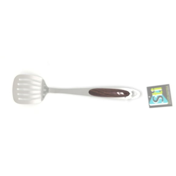 Sunwealth Heavy Duty Stainless Steel Turner, 201 Stainless Steel with non-slip handle 3in x 15in