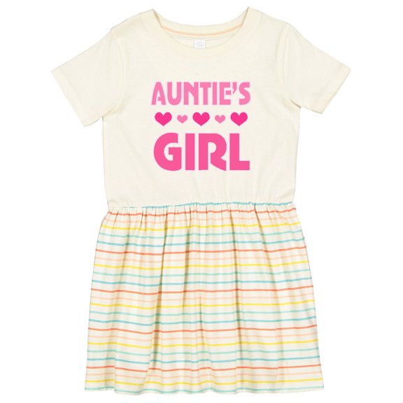 Inktastic Auntie Girl Niece Girls Toddler Dress