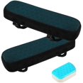thumbnail image 1 of Cojín para reposabrazos de 2 piezas, cojín para silla de oficina, reposabrazos con espuma viscoelástica antideslizante ergonómica para alivio de codos y antebrazos (negro) ShuxiuWang 8390611685461, 1 of 1