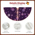 thumbnail image 3 of Sikiie Purple Snow Flakes Christmas Tree Skirt, Christmas Tree Decorations, Christmas Decor, Tree Mat Decoration(30-48IN)-48", 3 of 6