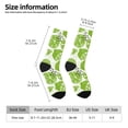 thumbnail image 2 of Wukai Green Various Lemons Print Contrast Color Mid-tube Socks, 3D Printing Design Adult Socks, High Elastic Breathable Sports Socks, Suitable for Daily,Unisex, 2 of 6