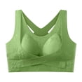 thumbnail image 4 of Sokhug Womens Solid Color Embossed Floral Side Smoothing Push Up Everyday Comfort Underwear Bra, 4 of 6