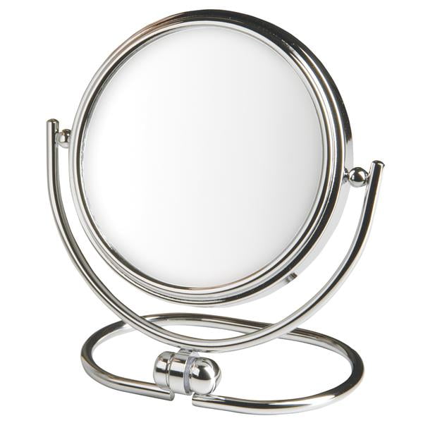 3" 10X Folding Travel Mirror, Chrome