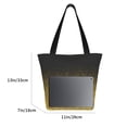 thumbnail image 3 of Kll Tote Bag For Women Gold Glitter Gradient Print Shopping Grocery Reusable Bags For Office School Shopping Travel, 3 of 7