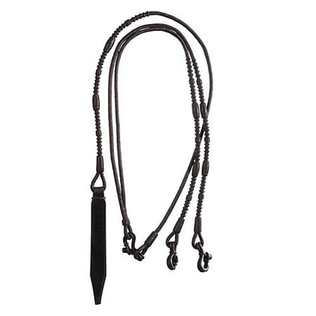 Reins Light Oil - Royal King Braided Leather Western Romel Rein Dk O