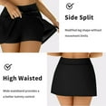 thumbnail image 4 of Charmo Women Swim Skirts Tummy Control Split Swimsuit Skirt Built in Shorts Swim Bottoms, 4 of 5