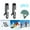 L, variant on Usbinx Life Ski Helmet Mask Hook Clip Set 2 Pack Plastic Helmet Strap Fastener for Snowboard Goggles Face Cover Secure Hold Easy Install Outdoor Accessories